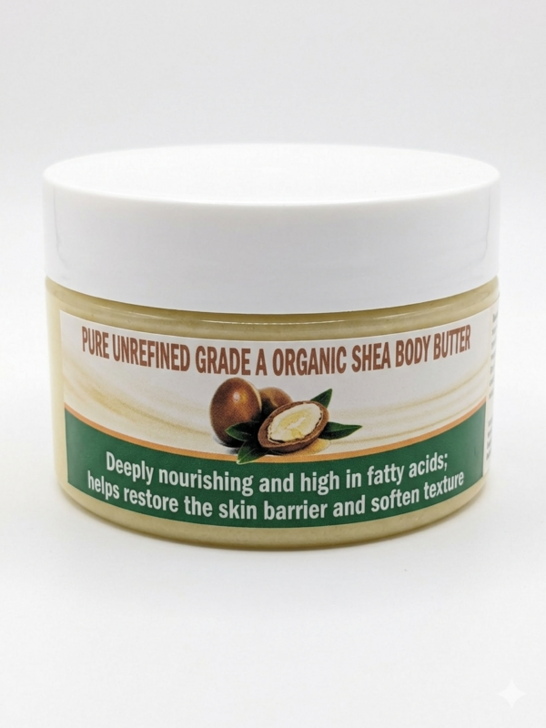 Pure Unrefined Grade A Organic Shea Body Butter (100ml)